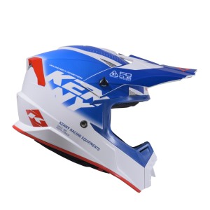KENNY RACING KASK CROSS/ENDURO TRACK KID/JUNIOR/DZIECIĘCY GRAPHIC FOCUS PATRIOT NIEBIESKI/BIAŁY/CZERWONY ROZMIAR S