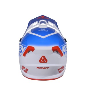 KENNY RACING KASK CROSS/ENDURO TRACK KID/JUNIOR/DZIECIĘCY GRAPHIC FOCUS PATRIOT NIEBIESKI/BIAŁY/CZERWONY ROZMIAR M