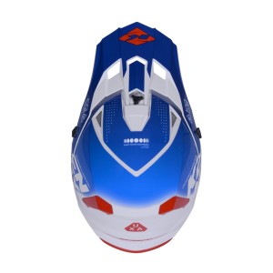 KENNY RACING KASK CROSS/ENDURO TRACK KID/JUNIOR/DZIECIĘCY GRAPHIC FOCUS PATRIOT NIEBIESKI/BIAŁY/CZERWONY ROZMIAR L