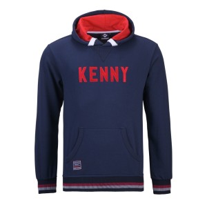KENNY RACING BLUZA Z KAPTUREM SUZUKA KOLOR NIEBIESKI/CZERWONY ROZMIAR M