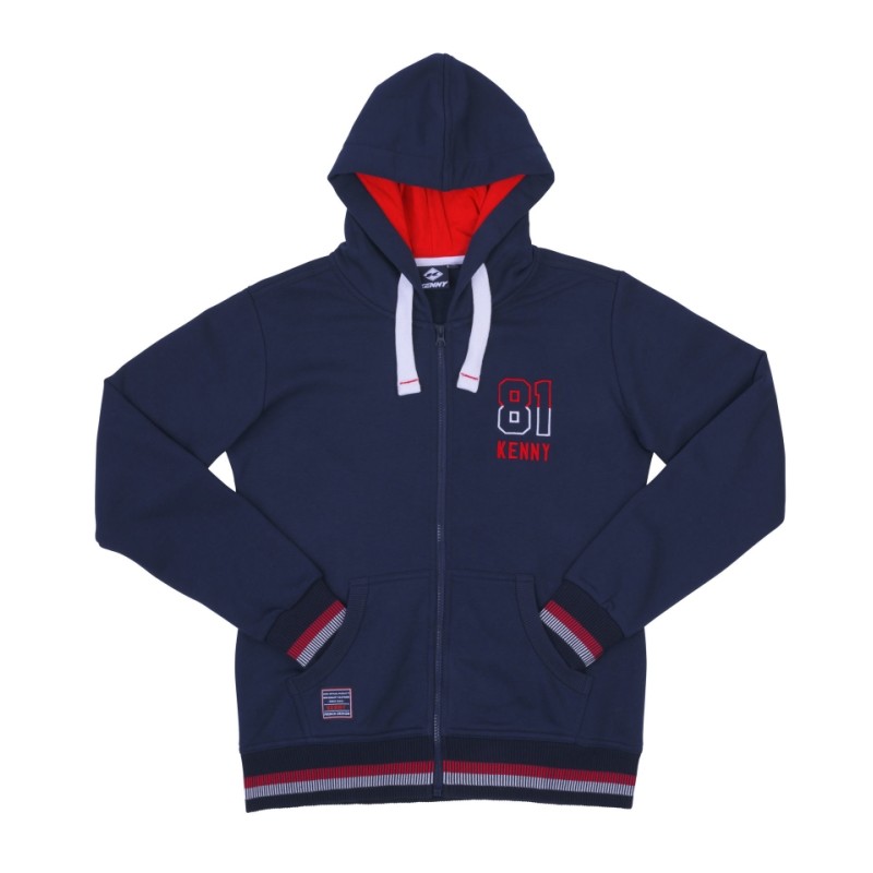 KENNY RACING BLUZA Z KAPTUREM DAMSKA SUZUKA KOLOR NIEBIESKI/CZERWONY ROZMIAR S