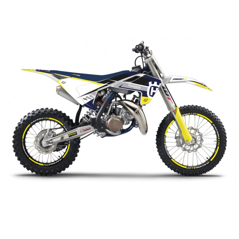 Blackbird Komplet Naklejek (Oklein) Husqvarna TC 85 '25 Dream 5 Kolor Niebieski Żółty