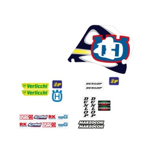 Komplet naklejek Husqvarna CR/WR 125/250 '98-'99 Replica Team Husqvarna Maddii 1998