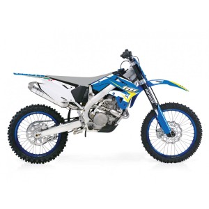 Komplet naklejek Blackbird TM 2T/4T '08-'14 Dream 4 kolory niebieski żółty biały