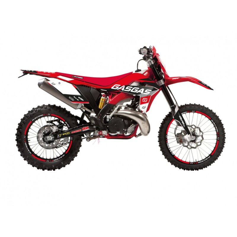 BLACKBIRD KOMPLET NAKLEJEK (OKLEIN) GAS GAS EC 125/250/300 '12-'15, ECF 250/300/450 '14-'17 DREAM 5 KOLOR CZERWONY CZARNY BI