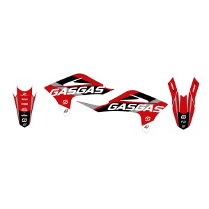 Blackbird Komplet Naklejek (Oklein) Gas Gas MC/EC '21-'23 - Dream 5 Kolor Czerwony Czarny Biały