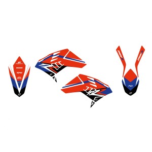 BLACKBIRD KOMPLET NAKLEJEK (OKLEIN) BETA RR 4T \'10-\'12 DREAM 5 KOLOR POMARAŃCZOWY BIAŁY CZARNY