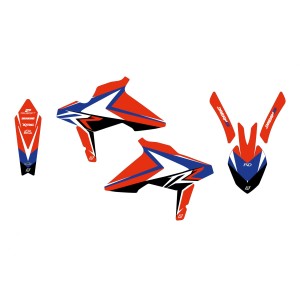 BLACKBIRD KOMPLET NAKLEJEK (OKLEIN) BETA RR 2T/4T '18-'19 DREAM 5 KOLOR CZERWONY CZARNY BIAŁY