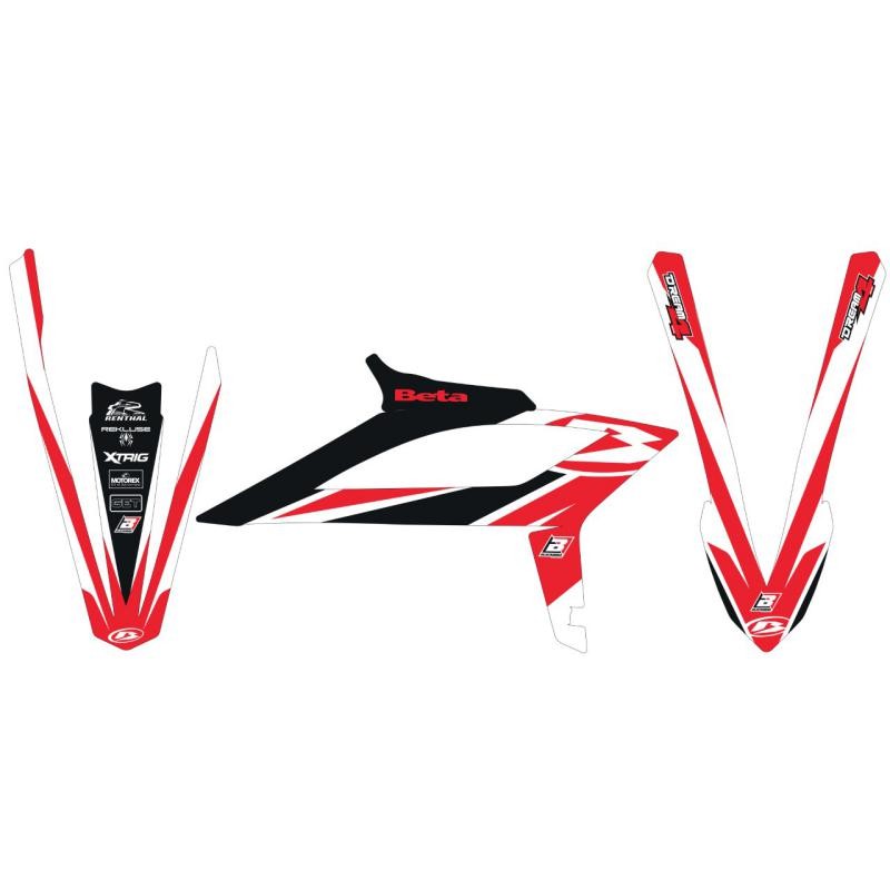 Naklejki oklein do BETA RR 2T/4T '20-'23 Dream - Red White Black