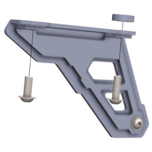 Prowadnica łańcucha Yamaha XTZ 690 Tenere 700 - Czarna