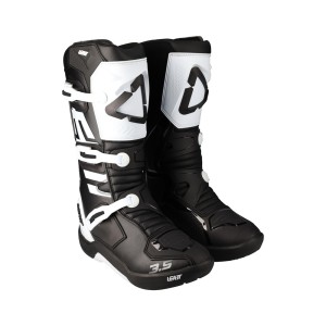Buty motocrossowe LEATT CROSS 3.5 - czarno-białe, rozmiar 43