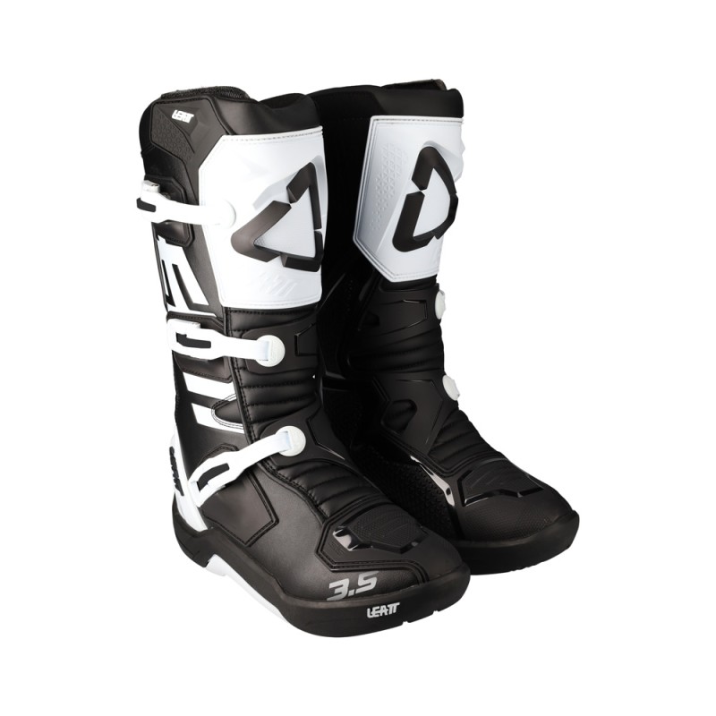 Buty motocrossowe LEATT CROSS 3.5 - czarno-białe, rozmiar 43