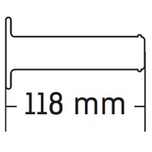 Manetki do skutera Piaggio Typhoon - czarne, bez otworu