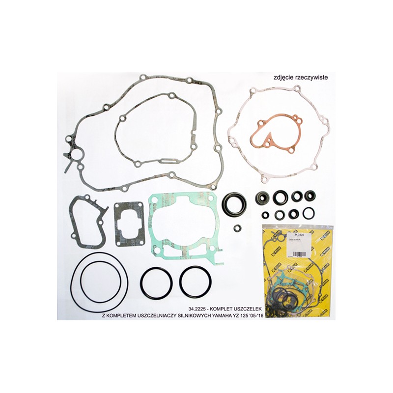 PROX KOMPLET USZCZELEK Z KOMPLETEM USZCZELNIACZY SILNIKOWYCH YAMAHA YZ 125 '05-'21