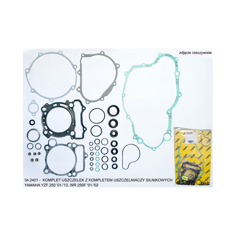 PROX KOMPLET USZCZELEK Z KOMPLETEM USZCZELNIACZY SILNIKOWYCH YAMAHA YZF 250 '01-'13, WRF 250 '01-'02