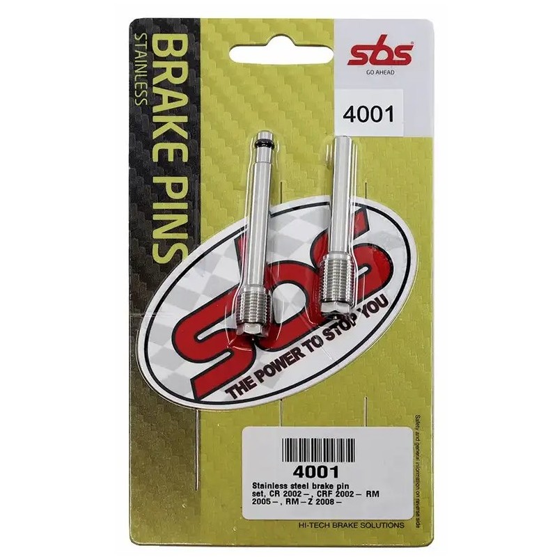 SBS WIESZAKI (TRZPIENIE) KLOCKÓW HAMULCOWYCH PRZÓD / TYŁ HONDA CR 125/250 '02-'07, CRF 250/450 '02-'20, SUZUKI RM 125/250