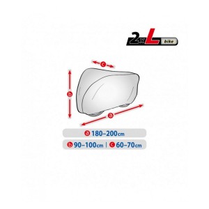 Pokrowiec na dwa rowery Basic rozmiar L - Wyprzedaż!