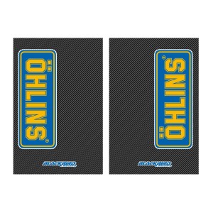 Naklejki na teleskopy Ohlins-Carbon - Komplet 2 sztuki