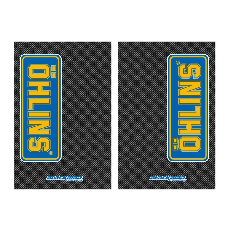 Naklejki na teleskopy Ohlins-Carbon - Komplet 2 sztuki