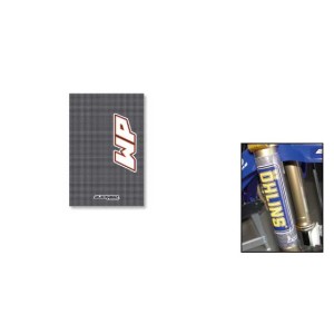 Komplet naklejek na teleskopy White Power czarna 2 szt.