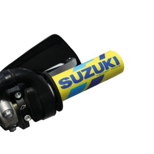 Nakładki ochronne na manetki Suzuki KSRT Restyle 22 kolor żółty niebieski