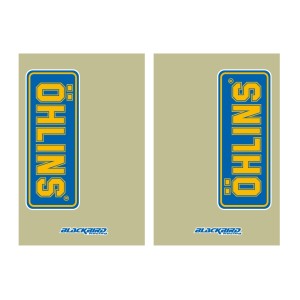 Naklejki na teleskopy Ohlins - Clear 2 sztuki | Blackbird