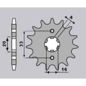Zębatka przednia z A4240421130 do Kawasaki Z 250, GPZ 500 R, GPZ 600, ZZR 600