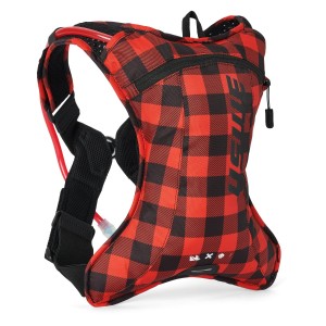 USWE Camel Bag Outlander XC 2 Flannel Czarno-Czerwony 1,5L (2L) - Plecak Moto/Rower