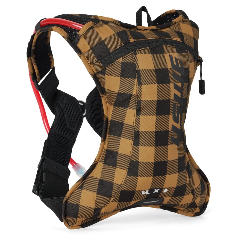 USWE Camel Bag Outlander XC 2 Flannel Kolor Czarno-Brązowy Moto/Rower Pojemność 1,5L Płyn (2L Plecak)