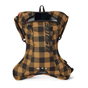 USWE Camel Bag Outlander XC 2 Flannel Kolor Czarno-Brązowy Moto/Rower Pojemność 1,5L Płyn (2L Plecak)