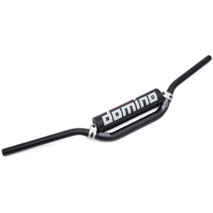 DOMINO KIEROWNICA ALUMINIOWA (ERGAL 7075) FATBAR 28MM WYSOKA (997) Z POPRZECZKĄ KOLOR CZARNY