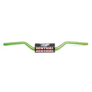 Renthal Kierownica 1,1/8 cala (28,6mm) MX Fatbar Handlebar RC Wysoka High Green Kolor Zielony z Gąbką