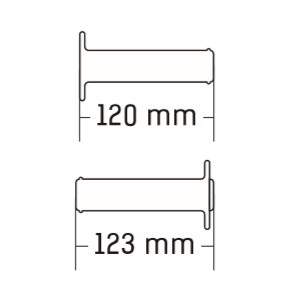Manetki Off Road Jednoskładnikowe Ultra Soft 22+25mm Szare