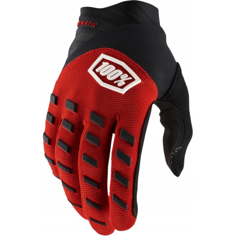 100 procent rękawice cross/enduro model airmatic red/black - Rękawice offroad