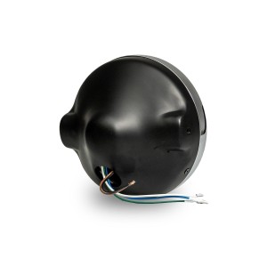 EMGO REFLEKTOR / LAMPA UNIWERSALNA H4 CZARNA - WZÓR KAWASAKI MODEL