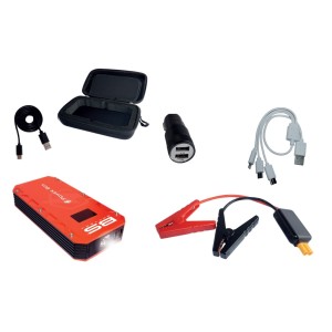 BS URZĄDENIE ROZRUCHOWE PB-02 (JUMP STARTER, POWERBANK, BOOSTER) 12000mAh (44.4Wh) (EL)