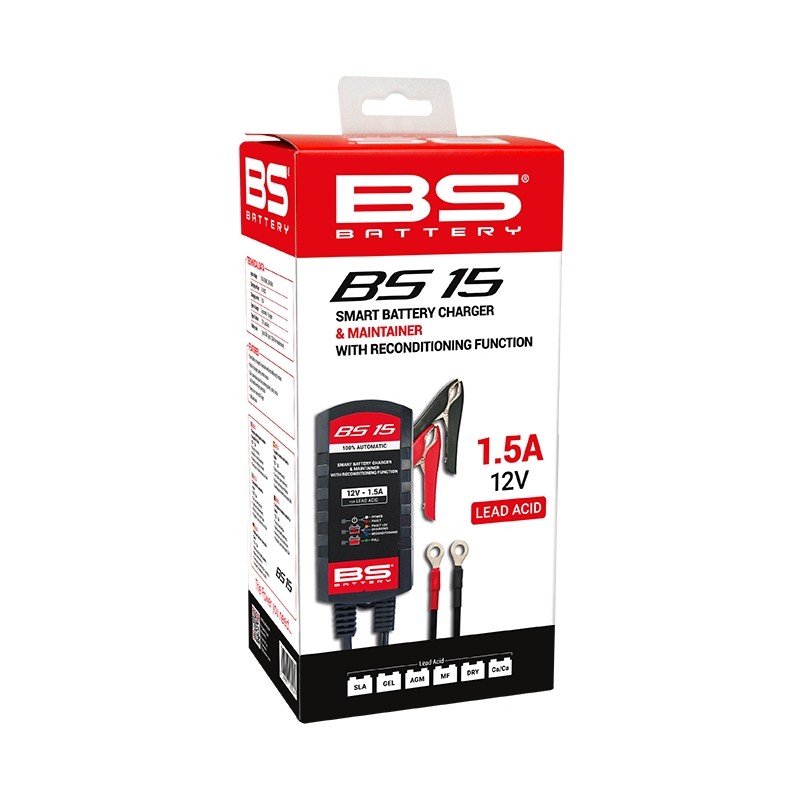 BS Ładowarka akumulatorów BS15 12V STD/AGM/GEL, 1,5A do 30Ah (EL) (700510)