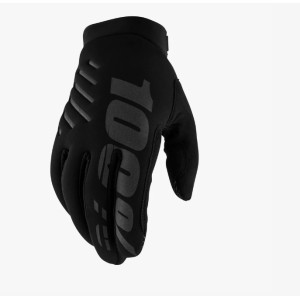 Rękawice Cross/Enduro Brisker Softshell czarno-szare rozmiar L