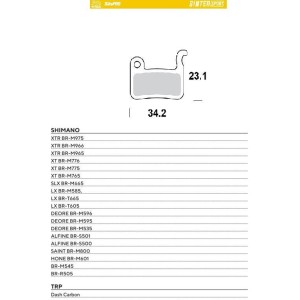Klocki hamulcowe rowerowe MOTO-MASTER Bike Pro Sinter Sport Metaliczne