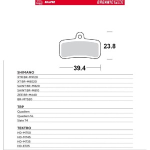 Klocki hamulcowe rowerowe MOTO-MASTER Bike Pro - wyprzedaż!