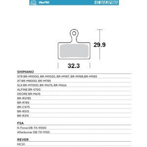 Klocki hamulcowe rowerowe MOTO-MASTER BIKE PRO - Wyprzedaż!