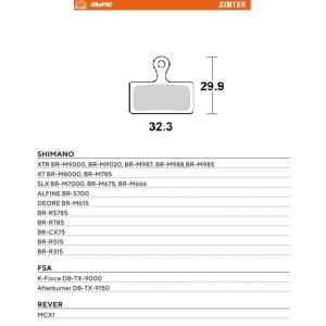 Klocki hamulcowe rowerowe MOTO-MASTER BIKE PRO - wyprzedaż!