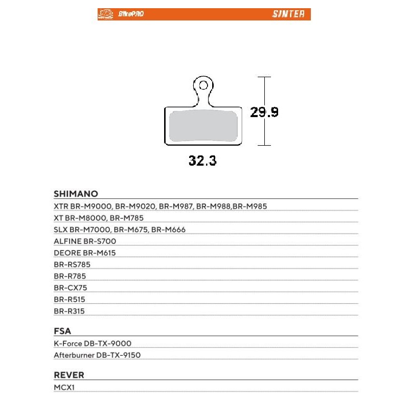 Klocki hamulcowe rowerowe MOTO-MASTER BIKE PRO - wyprzedaż!