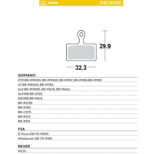 Klocki hamulcowe rowerowe MOTO-MASTER Bike Pro - wyprzedaż!
