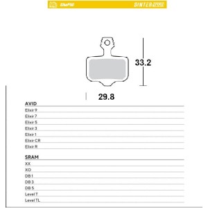 Klocki hamulcowe rowerowe MOTO-MASTER BIKE PRO - Wyprzedaż!