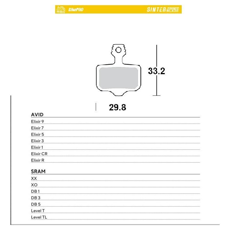 Klocki hamulcowe rowerowe MOTO-MASTER BIKE PRO - Wyprzedaż!