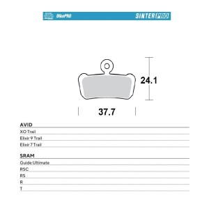 Klocki hamulcowe rowerowe MOTO-MASTER BIKE PRO - wyprzedaż!