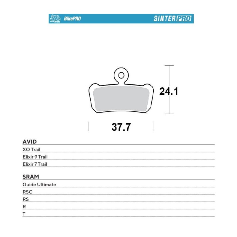 Klocki hamulcowe rowerowe MOTO-MASTER BIKE PRO - wyprzedaż!