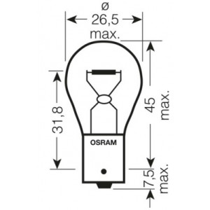 OSRAM ŻARÓWKA 12V 21W BA15S P21W - Kup teraz!
