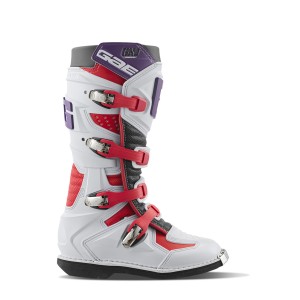 GAERNE BUTY CROSS/ENDURO JUNIOR/KID/DZIECIĘCE MODEL GX-J WHITE/RED/PURPLE KOLOR BIAŁY/CZERWONY/FIOLETOWY ROZMIAR 38